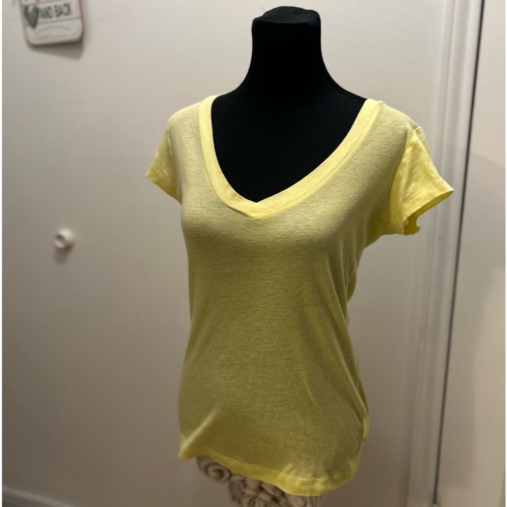 Urban outfitters tshirt BDG yellow V-neck tee med 0WN100